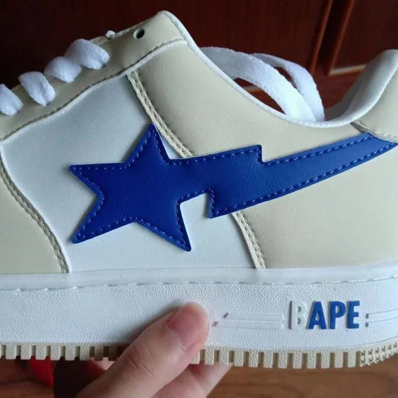 BAPE STAxMarvel Collection Cream Flats